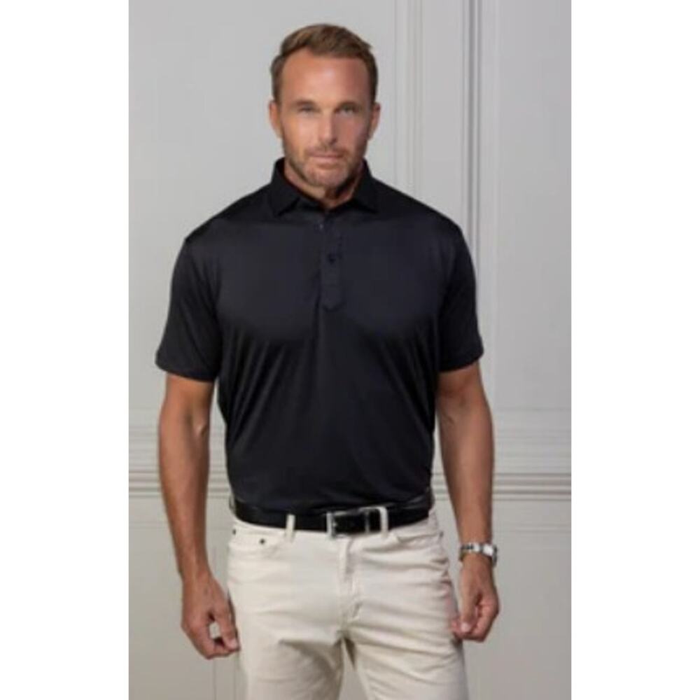 Collars & Co. Featherweight Flex Short-Sleeve Relaxed Polo